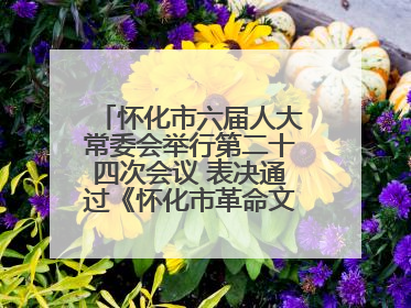 怀化市六届人大常委会举行第二十四次会议 表决通过《怀化市革命文物保护利用若干规定》