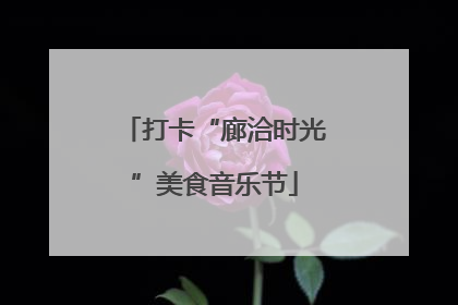打卡“廊洽时光”美食音乐节