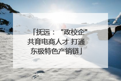 抚远：“政校企”共育电商人才 打通东极特色产销链