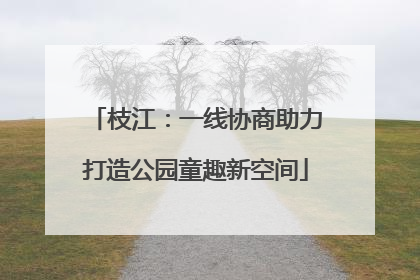 枝江：一线协商助力打造公园童趣新空间