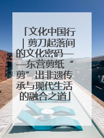 文化中国行｜剪刀起落间的文化密码——东营剪纸“剪”出非遗传承与现代生活的融合之道
