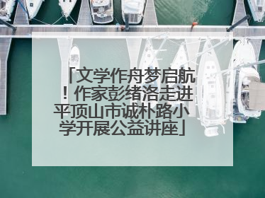 文学作舟梦启航！作家彭绪洛走进平顶山市诚朴路小学开展公益讲座