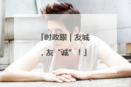 时政眼｜友城，友“诚”！