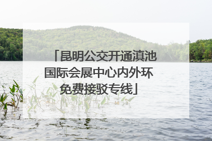 昆明公交开通滇池国际会展中心内外环免费接驳专线