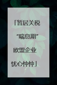 暂居关税“喘息期” 欧盟企业忧心忡忡