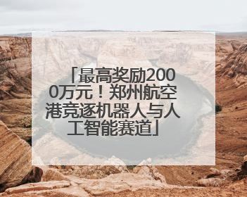 最高奖励2000万元！郑州航空港竞逐机器人与人工智能赛道
