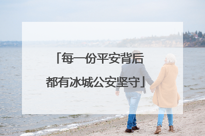 每一份平安背后 都有冰城公安坚守