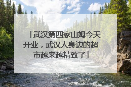 武汉第四家山姆今天开业，武汉人身边的超市越来越精致了