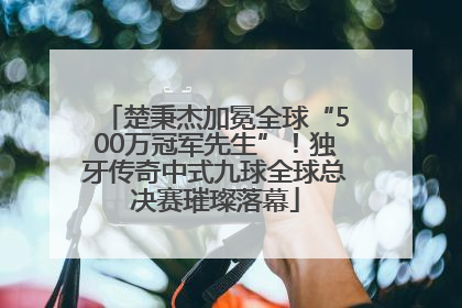 楚秉杰加冕全球“500万冠军先生”！独牙传奇中式九球全球总决赛璀璨落幕