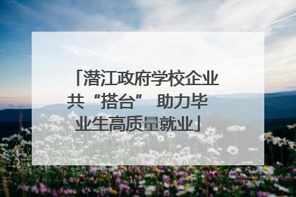 潜江政府学校企业共“搭台” 助力毕业生高质量就业