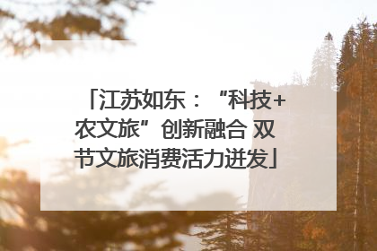 江苏如东：“科技+农文旅”创新融合 双节文旅消费活力迸发