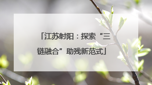 江苏射阳：探索“三链融合”助残新范式