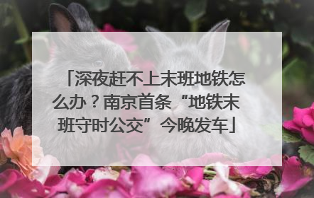 深夜赶不上末班地铁怎么办？南京首条“地铁末班守时公交”今晚发车