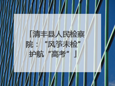 清丰县人民检察院:“风筝未检”护航“高考”