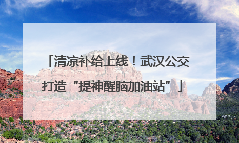 清凉补给上线！武汉公交打造“提神醒脑加油站”