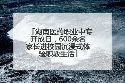 湖南医药职业中专开放日，600余名家长进校园沉浸式体验职教生活