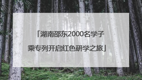 湖南邵东2000名学子乘专列开启红色研学之旅