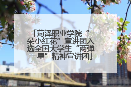 菏泽职业学院“一朵小红花”宣讲团入选全国大学生“两弹一星”精神宣讲团