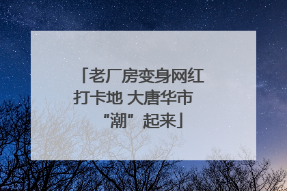 老厂房变身网红打卡地 大唐华市“潮”起来