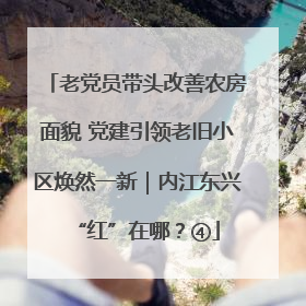 老党员带头改善农房面貌 党建引领老旧小区焕然一新｜内江东兴“红”在哪？④