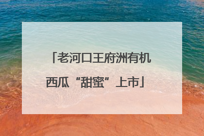老河口王府洲有机西瓜“甜蜜”上市