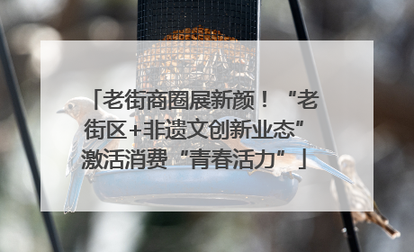 老街商圈展新颜！“老街区+非遗文创新业态”激活消费“青春活力”