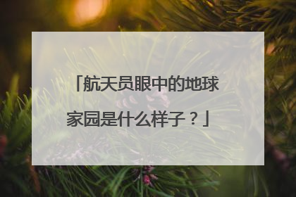 航天员眼中的地球家园是什么样子？