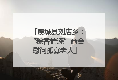 虞城县刘店乡：“粽香情深”商会慰问孤寡老人