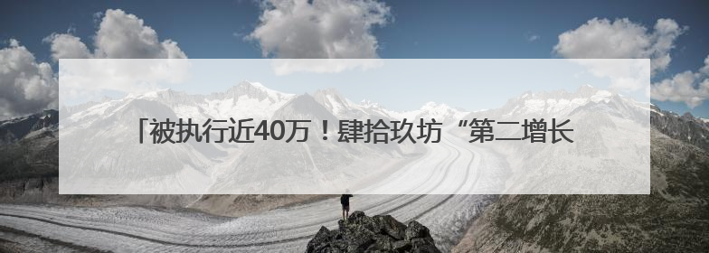 被执行近40万！肆拾玖坊“第二增长曲线”茅泉酒业，卖酒还是卖模式？