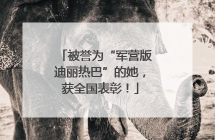 被誉为“军营版迪丽热巴”的她，获全国表彰！