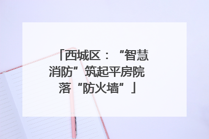 西城区：“智慧消防”筑起平房院落“防火墙”