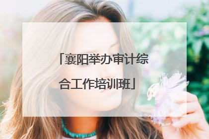 襄阳举办审计综合工作培训班