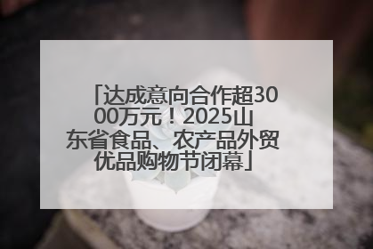 达成意向合作超3000万元!2025山东省食品、农产品外贸优品购物节闭幕