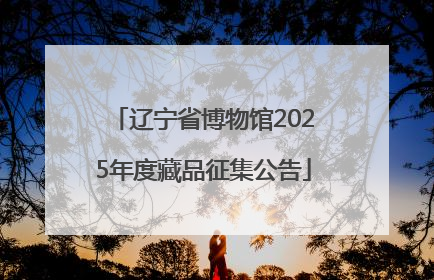 辽宁省博物馆2025年度藏品征集公告