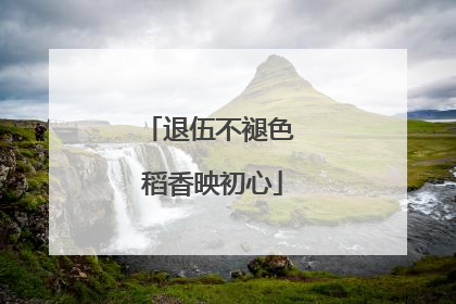 退伍不褪色 稻香映初心