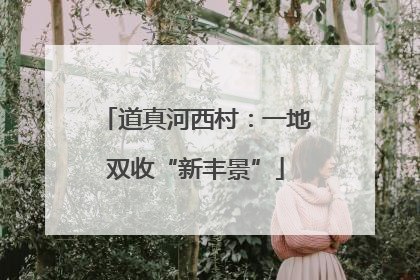 道真河西村：一地双收“新丰景”