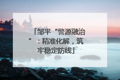邹平“警源融治”：精准化解，筑牢稳定防线