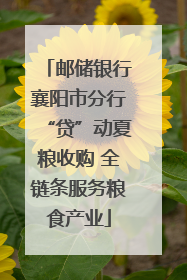 邮储银行襄阳市分行“贷”动夏粮收购 全链条服务粮食产业