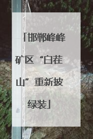 邯郸峰峰矿区“白茬山”重新披绿装
