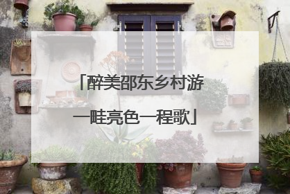 醉美邵东乡村游 一畦亮色一程歌