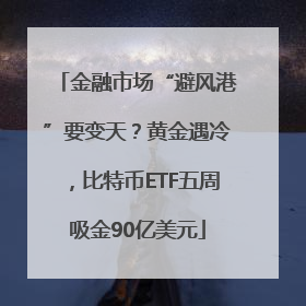金融市场“避风港”要变天？黄金遇冷，比特币ETF五周吸金90亿美元