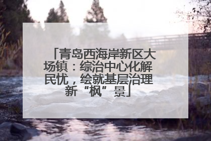 青岛西海岸新区大场镇：综治中心化解民忧，绘就基层治理新“枫”景