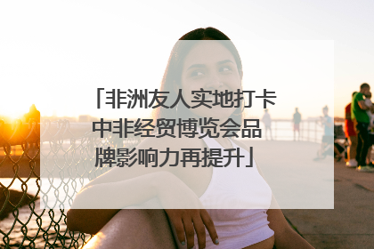 非洲友人实地打卡 中非经贸博览会品牌影响力再提升