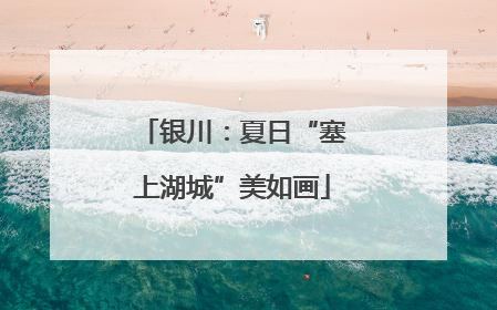 银川：夏日“塞上湖城”美如画