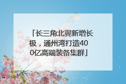 长三角北翼新增长极，通州湾打造400亿高端装备集群