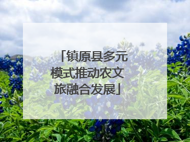 镇原县多元模式推动农文旅融合发展