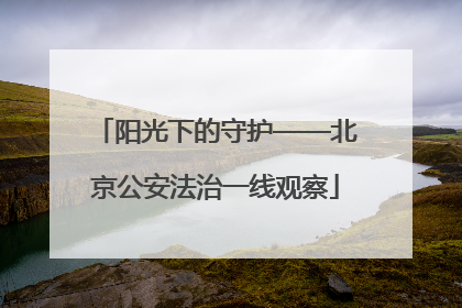 阳光下的守护——北京公安法治一线观察