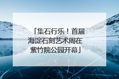 集石行乐！首届海淀石刻艺术周在紫竹院公园开幕