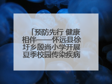 预防先行 健康相伴——怀远县徐圩乡殷尚小学开展夏季校园传染疾病防控主题活动
