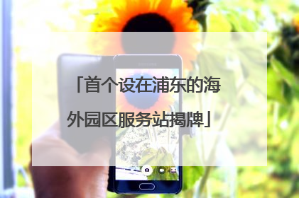 首个设在浦东的海外园区服务站揭牌